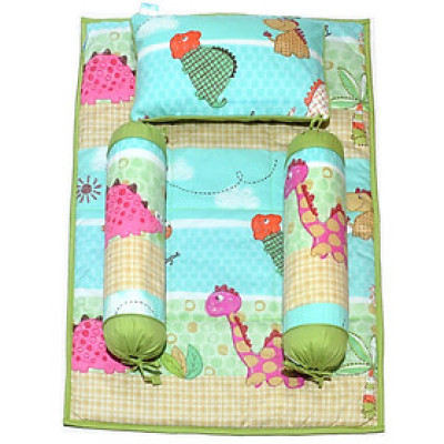 Bộ 4 Món Ga Gối Cho Bé Sleep Baby - Lovely Dinosaur F204
