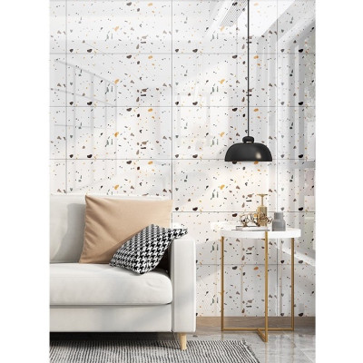 Bộ 5 Tấm Xốp Dán Tường 3D PVC Gỗ Nâu Đỏ 60x30cm Keo Sẵn Dày 2,5mm Cao Cấp, Sang Trọng 