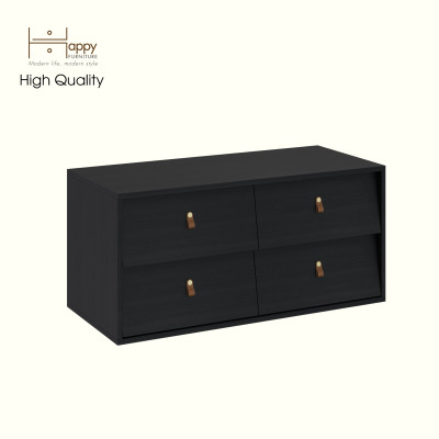 HAPPY FURNITURE , Tủ lưu trữ 4 ngăn kéo - CALYN , THK_313 , 100cm x 45cm x 47cm DxRxC