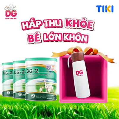 [Tặng Bình Giữ Nhiệt] Combo 3 Lon Sữa Dê Công Thức DG-2 800g (HSD: 7/2026)