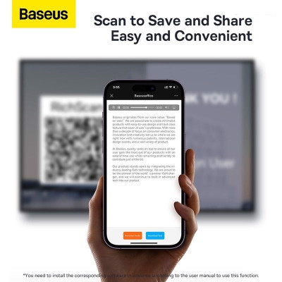 Bút Trình Chiếu Baseus Orange Dot AI Wireless Presenter WKCD020013, Nhận Diện Giọng Nói & Sử Dụng Màn Hình TV- Hàng Chính Hãng