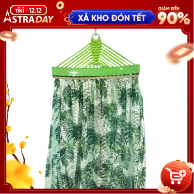 Bộ khung võng BAN MAI:  khung võng sắt sơn tĩnh điện + Lưới dày số 9 in họa tiết sọc cán nhựa 40cm