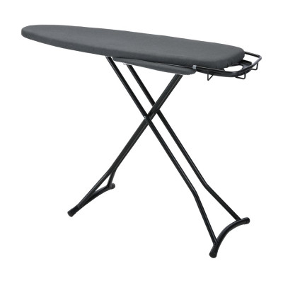 Bàn Để Ủi, Cầu Là Quần Áo ERNEST Dạng Đứng Gấp Gọn, Vỏ Cách Nhiệt, Tích Hợp Vị Trí Ủi Tay Áo,7 Cấp Độ Nâng, Màu Đen Sang Trọng Kích Thước 129x35,5x82 CM  | Index Living Mall | Nhập Khẩu Thái Lan - Phân Phối Độc Quyền Tại Việt Nam