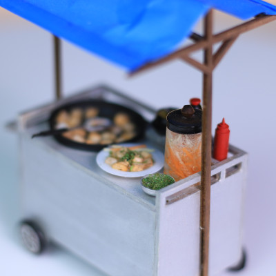 MÔ HÌNH SÀI GÒN XƯA - XE BỘT CHIÊN - HR14