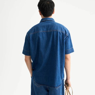 Áo sơ mi denim nam Form Loose - RT 10S25DSH001 | ROUTINE CÀ MAU