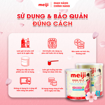 Combo 1 Hộp Thực phẩm Bổ Sung Meiji Mama Milk Và 1 Hộp Sản Phẩm Dinh Dưỡng Công Thức Meiji Growing Up Formula Ezcube