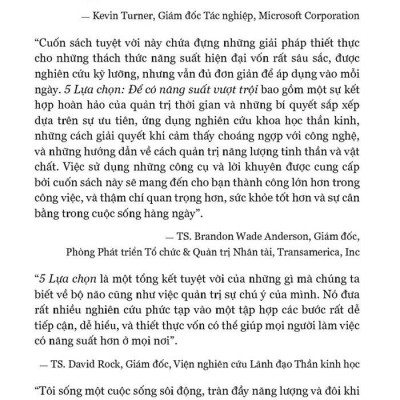 5 Lựa Chọn Cho Năng Suất Vượt Trội