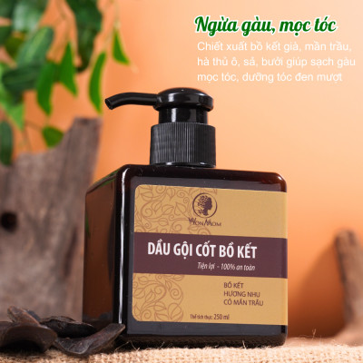 Bộ da đẹp tóc đen, nuôi dưỡng da đẹp, tóc xinh Wonmom ( 1 sữa rửa mặt + 1 dầu gội cốt bồ kết )