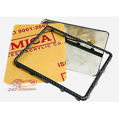 Ốp biển số Sơn CARBON gắn nhiều loại xe máy Sirius Wave Dream Rsx Exciter Winner Sonic PCX SH...