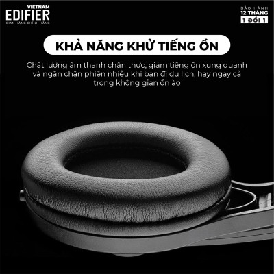 Tai nghe chụp tai có mic EDIFIER USB K800 Chống ồn Chân cắm USB- Hàng chính hãng