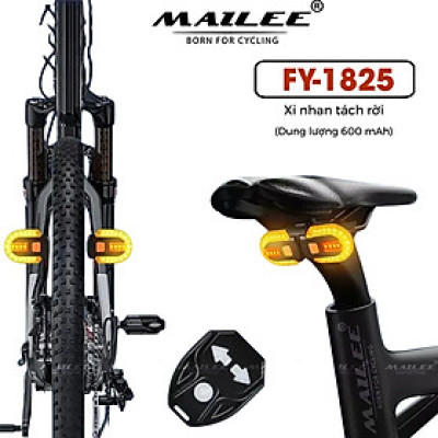 Đèn Hậu Xe Đạp LED Tín Hiệu Xi Nhan Rẽ Trái Phải FY-1825 600mAh Sạc USB Không Dây Chống Nước IPX5 Địa Hình 5 Chế Độ - Mai Lee