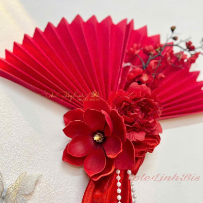 Set Trang Trí Tết, Đồ Decor Tết 2025 Chữ Tết Alu Đỏ Kèm Vải Nhung Và Hoa Chúc Mừng Năm Mới - HÀNG CHÍNH HÃNG MINIIN