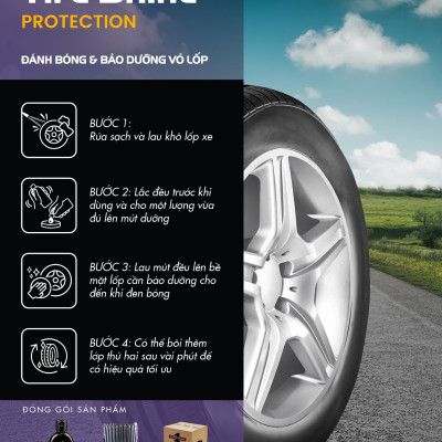 Kem Đánh Bóng Bảo Dưỡng Vỏ Lốp Ô Tô SUPERONE Tire Shine Protection - Exterior SOUTHWALL B204
