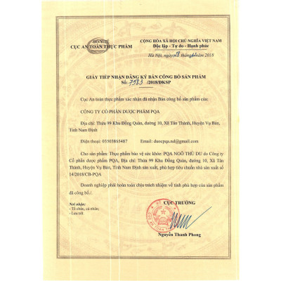 Ngô Thù Du PQA Thành Phần Thiên Nhiên Hỗ Trợ Giảm Khí Hư, Viêm Phụ Khoa Ở Phụ Nữ Hộp 10 Ống