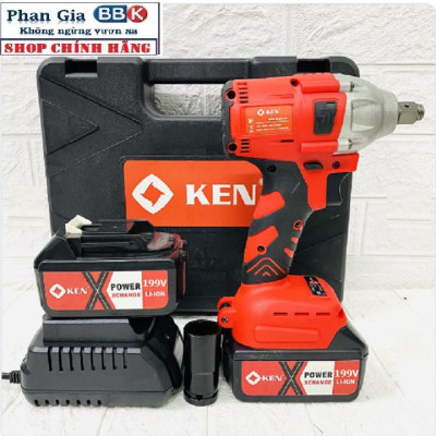 [LOẠI 1] Máy khoan pin, Máy Siết Bulong KEN199v Động cơ Không Chổi Than, pin khủng 10cell