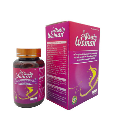 Viên uống đẹp da, bổ sung nội tiết tố nữ Pretty Woman hộp 30 viên