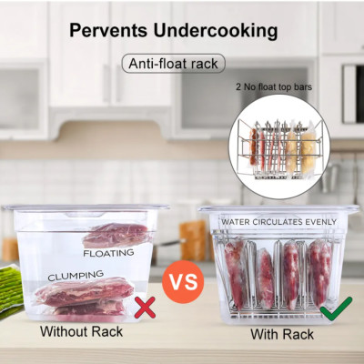 Máy nấu chậm Sous Vide BioloMix SV-1900 IPX7 thế hệ thứ 3 1200W - Hàng Nhập Khẩu