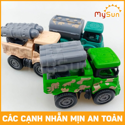 Bộ xe công trình đồ chơi cho bé mô hình xe ô tô cần cẩu xe ben cở cát xe bồn trộn bê tông đồ chơi
