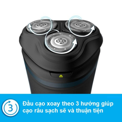 Máy cạo râu khô và ướt Philips AquaTouch S1121 Serial 1000 với lưỡi cạo ComfortCut tự mài - HÀNG NHẬP KHẨU