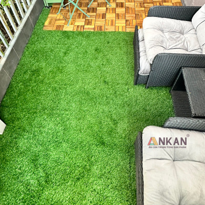 Vỉ Gỗ Lót Sàn Ban Công Thương Hiệu ANKAN Màu Nâu Vàng Loại 12 Nan, Ván Gỗ Lót Sàn Ngoài Trời, Sân Vườn, Hồ Bơi, Phòng Spa, Siêu Bền, Chịu Nước Tốt, Chống Trơn Trượt, Tiêu Chuẩn Xuất Khẩu (1 Vỉ)