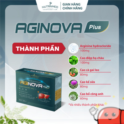 Viên uống Aginova Plus hỗ trợ bảo vệ và cải thiện suy giảm chức năng gan (60 viên) - Nutramed