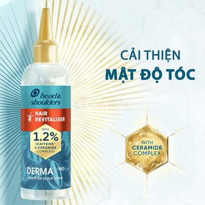  Tinh dầu dưỡng tóc Head Shoulders DermaXpro Hair Revitaliser Leave On Scalp Serum (145ml) - Hàng chính hãng