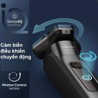 Máy cạo râu khô và ướt thương hiệu Philips Norelco S7788/82 Series 7000 - Hàng Chính Hãng