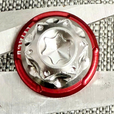 Ốc tay thắng đĩa kiểu SALAYA kèm tán hở 6li và long đền đỏ kitaco gắn Tay Thắng Đĩa xe máy Sirius,Exciter,Winner,Pcx