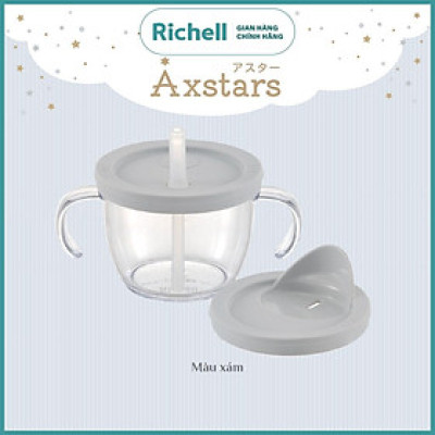 Bộ cốc tập uống 3 giai đoạn và nắp tập uống trực tiếp AXSTARS Richell Nhật Bản chống sặc cho bé từ 6 tháng | Baby