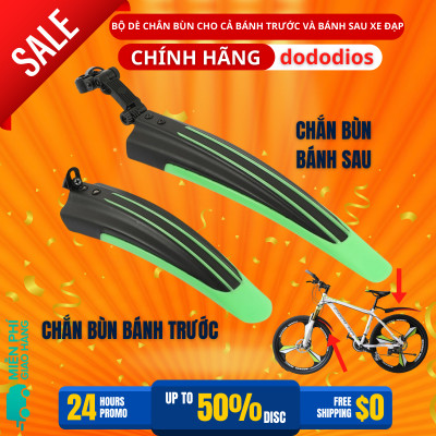 2 Dè Chắn Bùn Cho Cả Bánh Trước Và Bánh Sau Xe Đạp Leo Núi 4 Sọc Màu - Chính hãng dododios