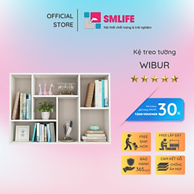 Giá đỡ sách treo tường thiết kế nhỏ gọn SMLIFE Wibur