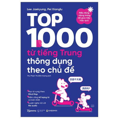 Sách - Top 1000 Từ Tiếng Trung Thông Dụng Theo Chủ Đề