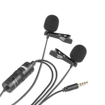 Micro Thu Âm Cài Áo Chuyên Nghiệp BOYA Lavalier, Smartphone And Gopro Mic- BY-M1DM - Hàng Chính Hãng