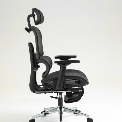 Ghế Công Thái Học Văn Phòng New Beginning NB900 – Ghế Xoay Lưng Lưới, Kèm Tựa Đầu, Tay Đa Năng