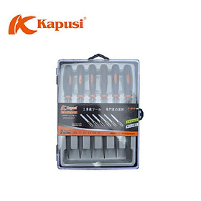 Bộ dũa 6 cái hãng KAPUSI Japan K-3898, dài 140mm, chất liệu hợp kim cao cấp