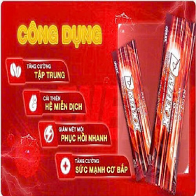 DMAXX thức uống bổ sung vitamin năng lượng không đường DAMODE 40 gói màu đỏ mỗi gói 2,2gr