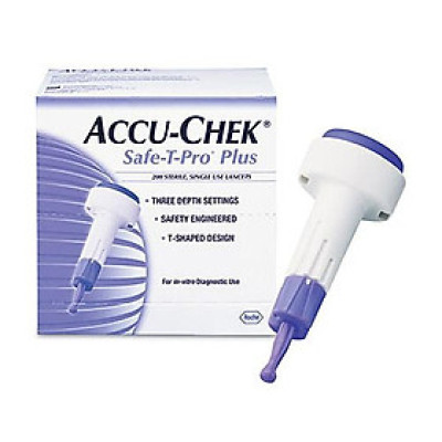 Hộp 200 cây kim lấy máu Accu-Chek Safe-T-Pro Plus - Không cần sử dụng bút
