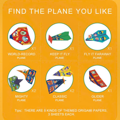 Đồ Chơi Gấp Giấy Thủ Công Mideer Origami Paper Planes – Máy Bay
