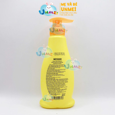 Combo 2 chai sữa tắm gội Wesser 500ml (Cam)