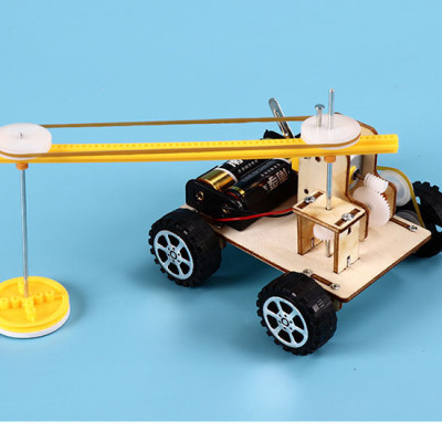 Đồ Chơi Lắp Ráp Robot Lau Nhà, Đồ Chơi Gỗ Xe Oto Quét Dọn, Đồ Chơi Khoa Học Tự Làm J-50 DIY Wood Steam - Chính Hãng BABYBOSS + Tặng Kèm 01 Tranh Ghép Bằng Gỗ