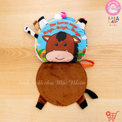 Sách Vải Lật Mở Đa Tương Tác Cho Bé từ 0 Tháng Tuổi, Kêu Sột Soạt Thú Vị - Lalala Baby