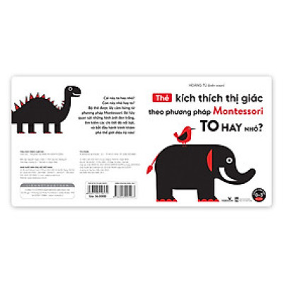 Thẻ Kích Thích Thị Giác Theo Phương Pháp Montessori - TO HAY NHỎ? - Dành cho trẻ 0-3 tuổi