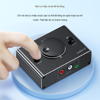 SOAIY Bộ Chia Âm Thanh 2 Chiều, Từ 1 Thiết Bị Ra 2 Loa, Tai Nghe Hoặc Từ 2 Thiết Bị Ra 1 Loa/ Tai Nghe JH-Q280 - Hàng Nhập Khẩu