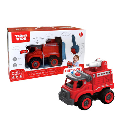 Đồ Chơi Xe Cứu Hỏa Có Âm Thanh TOONYKIDS TN051 Cho Bé - Fire Truck