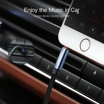 Ugreen UG50361AV112TK 1M màu Đen Cáp âm thanh 2 đầu 3.5mm dương - HÀNG CHÍNH HÃNG