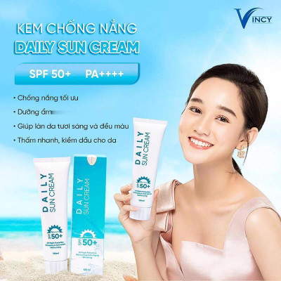Kem Chống Nắng Daily Sun Cream 120ml, Bảo V65 Da Khỏi Tia UV Với SPF 50++