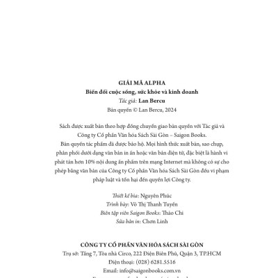 Giải Mã Alpha - Biến Đổi Cuộc Sống, Sức Khỏe Và Kinh Doanh