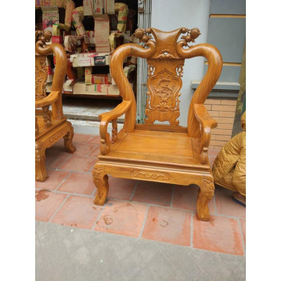 Bộ bàn ghế trạm đào gỗ lim