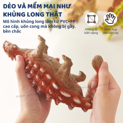 Mô hình khủng long cao su T-rex Spinosaurus Mideer Queen sized Simulated Dinosaur