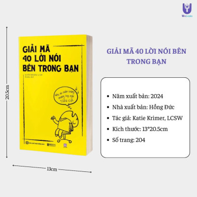 Sách - Giải Mã 40 Lời Nói Bên Trong Bạn: Hiểu Và Chiến Thắng Những Suy Nghĩ Tiêu Cực - Bizbooks